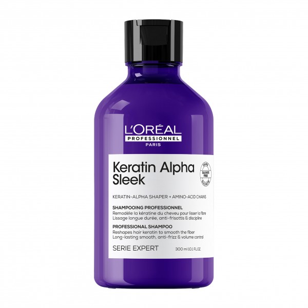 L'oreal Serie Expert Keratin Alpha Sleek Shampoo 300ml L'oreal Serie Expert Keratin Alpha Sleek Shampoo 300ml