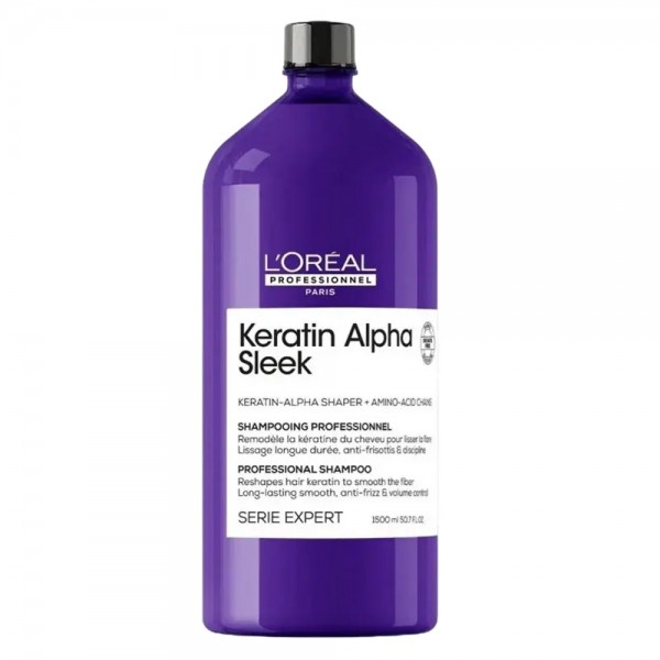 L'oreal Serie Expert Keratin Alpha Sleek Shampoo 1500ml