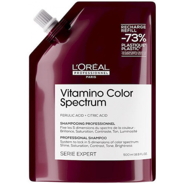 L'Oreal Serie Expert Vitamino Color Spectrum Shampoo (Refill)  500ml 