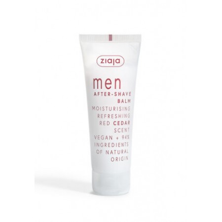 Ziaja Men After-Shave Balm Moisturising Refreshing Red Cedar Scent 80ml