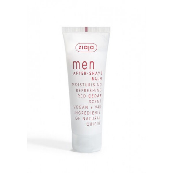 Ziaja Men After-Shave Balm Moisturising Refreshing Red Cedar Scent 80ml