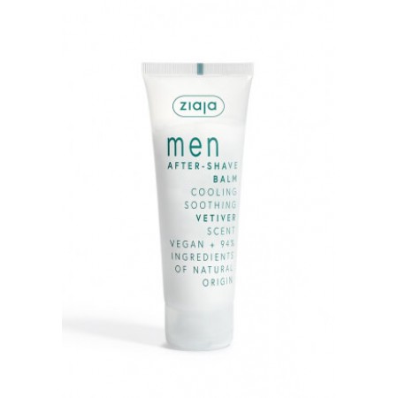 Ziaja Men After-Shave Balm Cooling Soothing Vetiver Scent 80ml