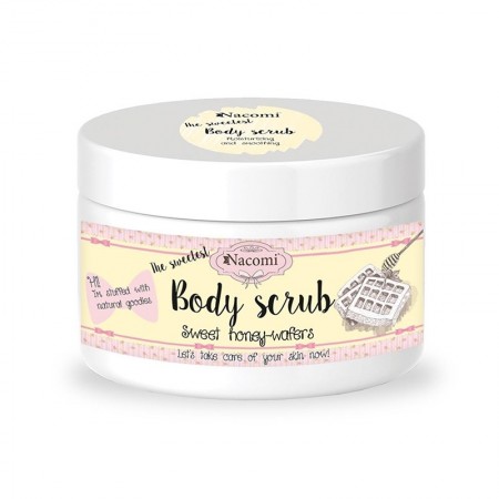 Nacomi The Sweetest Body Scrub Sweet Honey-Wafers  Moisturizing and Smoothing 200g