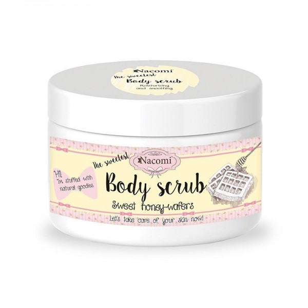 Nacomi The Sweetest Body Scrub Sweet Honey-Wafers  Moisturizing and Smoothing 200g