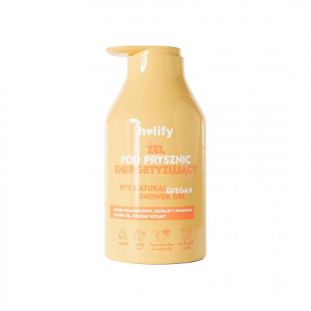 Holify Energizing Shower Gel  500ml - Orange Oil and Kumquat Extract 
