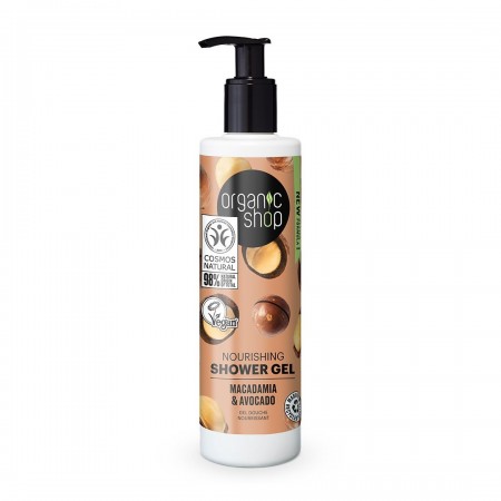 Organic Shop Macadamia and Avocado Nourishing Shower Gel 280ml