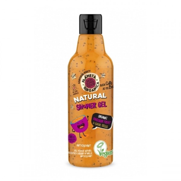 Planeta Organica Skin Super Good Hawaian Party Passion Fruit and Basil Seeds Shower Gel 250ml Planeta Organica Skin Super Good Hawaian Party Passion Fruit and Basil Seeds Shower Gel 250ml