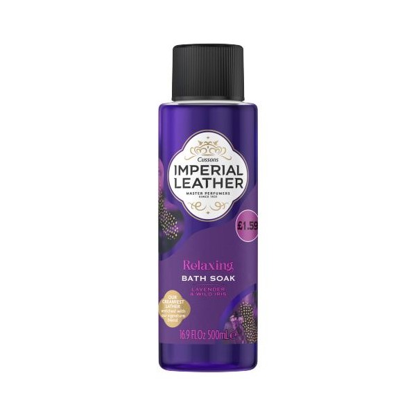 IMPERIAL LEATHER Relaxing Bath Soak Lavender & Wild Iris 500ml