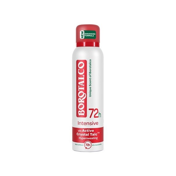 Borotalco Intensive 72h Active Crystal Talc  Spray 150ml