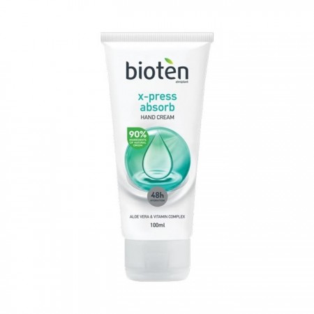 Bioten X-Press Absorb Hand Cream with Aloe Vera and Vitamin Complex 100ml