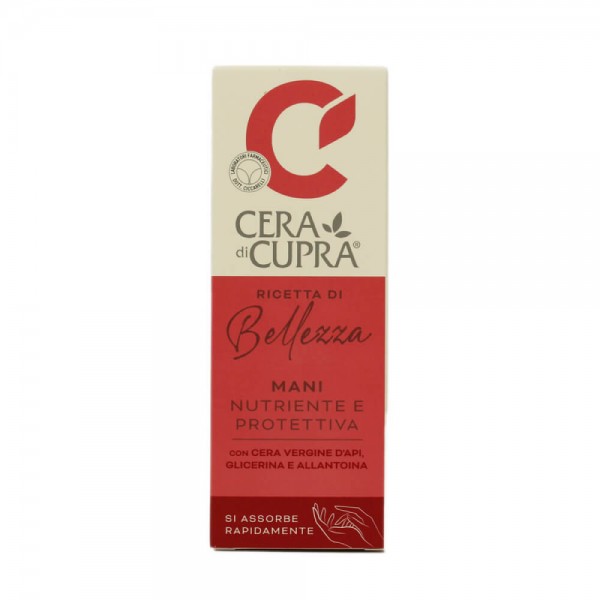 Cera di Cupra Hand Cream Nourishing and Protective with Virgin Beeswax Glycerine and Allantoin 75ml