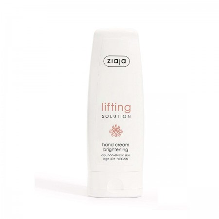 Ziaja Lifting Solution Hand Cream Brightening Dry Non Elastic Skin Age40+ Vegan 80ml