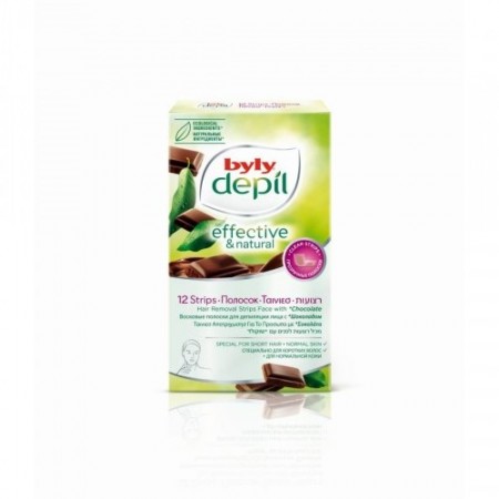 Byly Depil Hair Removal Strips Face Chocolate 12τεμ