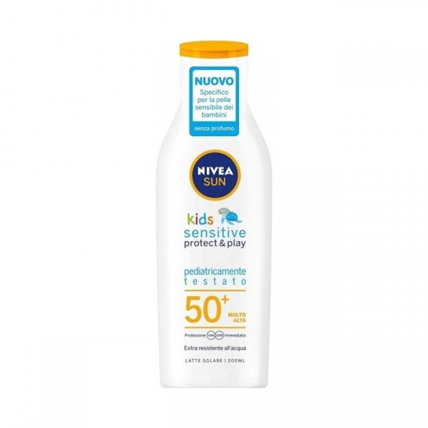 Nivea Sun Kids Sensitive Protect and Play 50+ UVA UVB Cream Solare 200ml