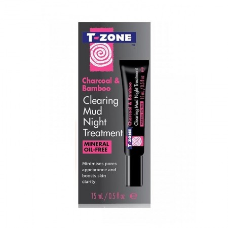 T ZONE Charcoal & Bamboo Clearing Mud Night Treatment 15ml