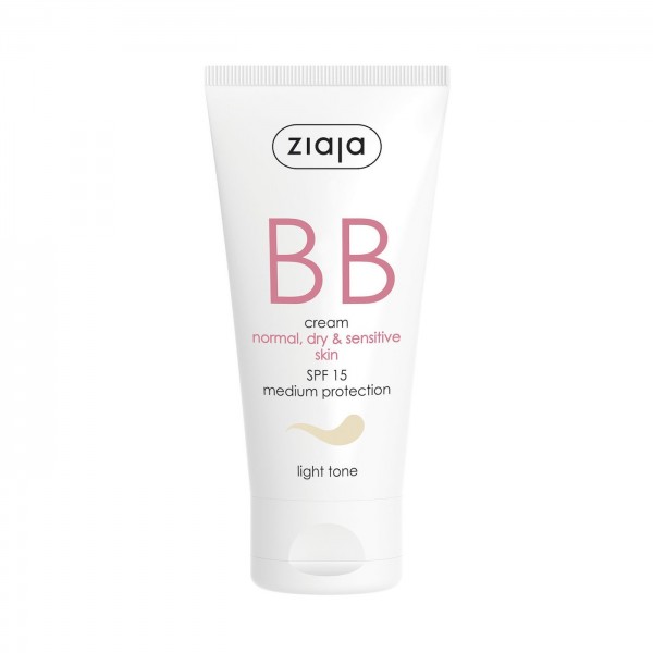 ZIAJA BB Cream Normal Dry and Sensitive Skin SPF 15 50ml - Light Tone ZIAJA BB Cream Normal Dry and Sensitive Skin SPF 15 50ml - Light Tone