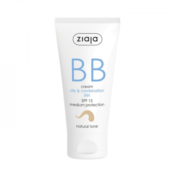 ZIAJA BB Cream Oily & Combination Skin SPF 15 50ml - Natural Tone
