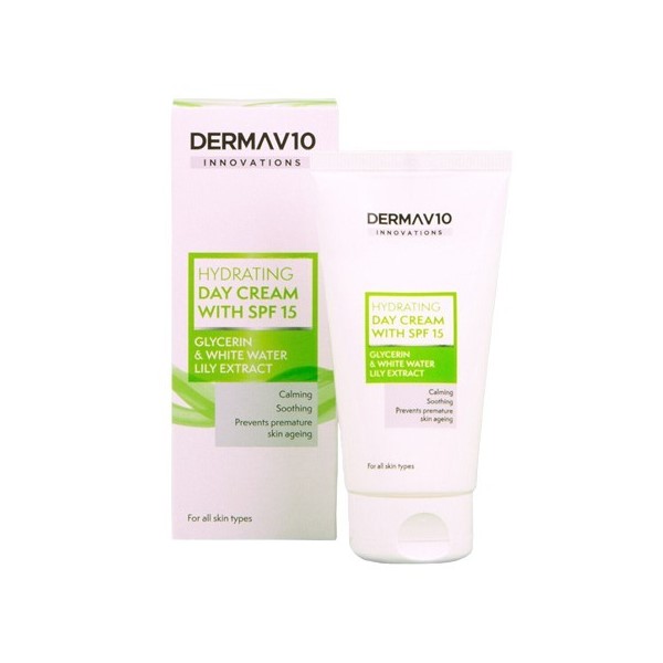  Derma V10 Glycerin & White Water Lily Extract  Day Cream SPF15 50ml