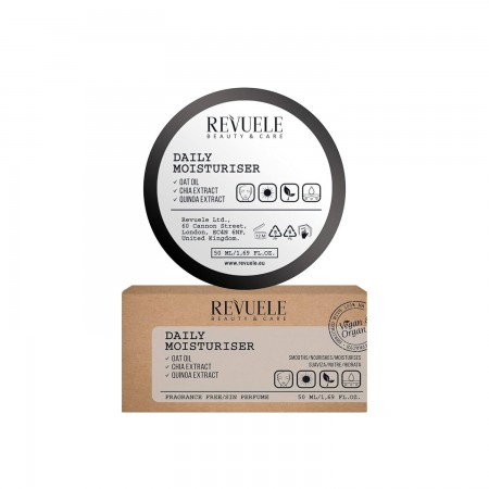 REVUELE Vegan & Organic Daily Moisturizer  Face Cream 50ml