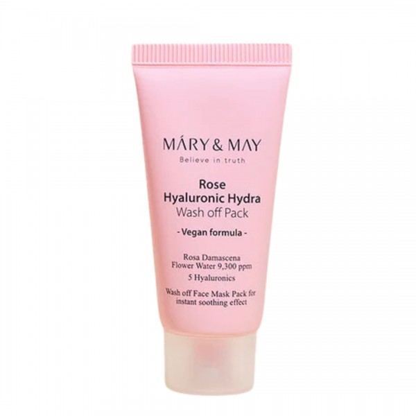 Mary & May Vegan Rose Hyaluronic Hydra Wash Off Pack 30gr