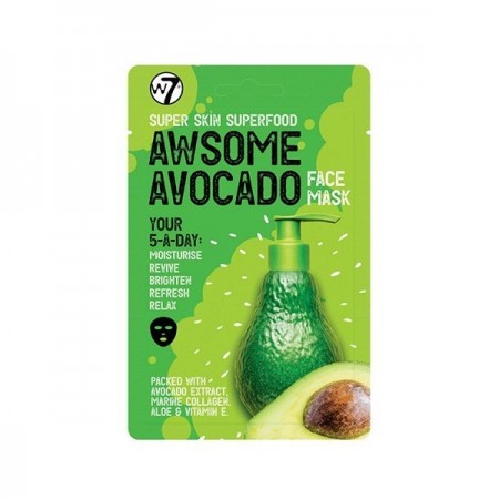 W7 Cosmetics  Awesome Avocado Face Mask 18gr
