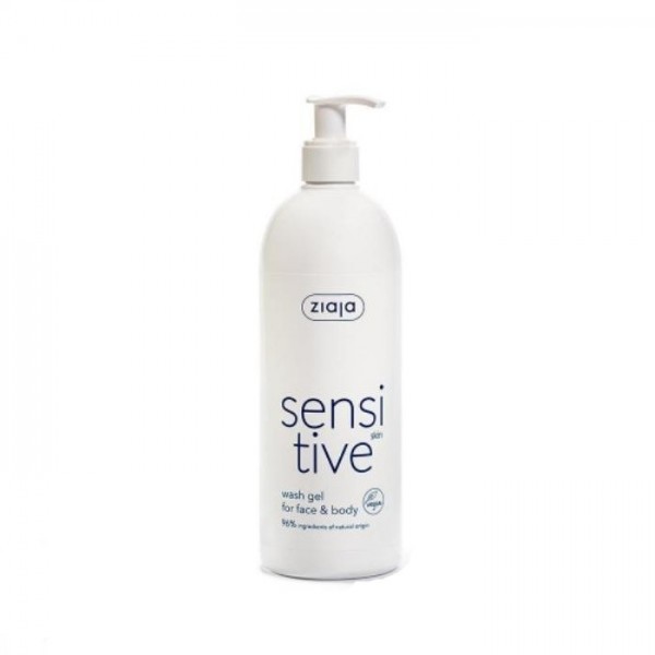 ZIAJA Sensitive Wash Gel for Face and Body 400ml