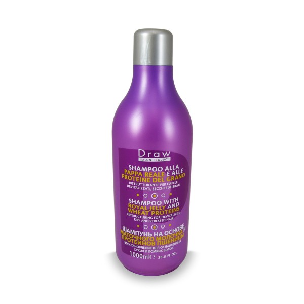 Draw Royal Jelly and Wheat Proteins Shampoo 1000ml Draw Royal Jelly and Wheat Proteins Shampoo 1000ml
