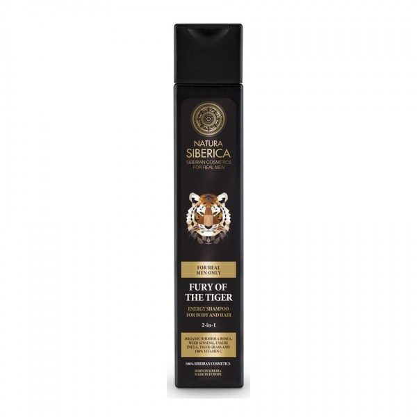 Natura Siberica Men Fury of the Tiger Energy Shampoo for Body and Hair 250ml Natura Siberica Men Fury of the Tiger Energy Shampoo for Body and Hair 250ml