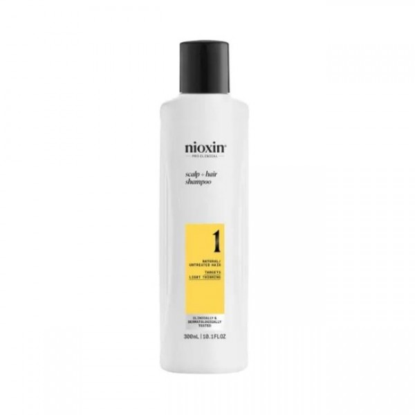 NIOXIN 1 - Shampoo for Natural Hair Light Thinning 300ml