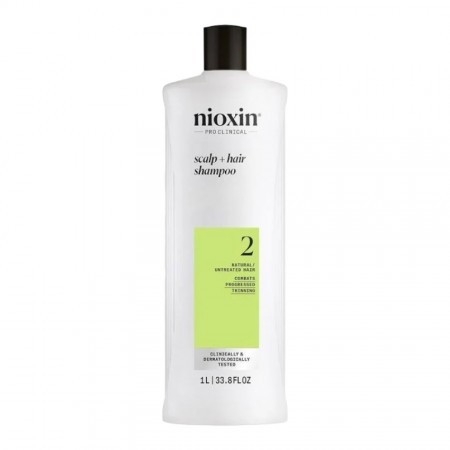 NIOXIN 2 - Shampoo for Natural Hair Progressed Thinning 1000ml 