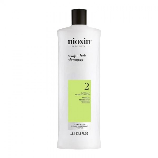 NIOXIN 2 - Shampoo for Natural Hair Progressed Thinning 1000ml 