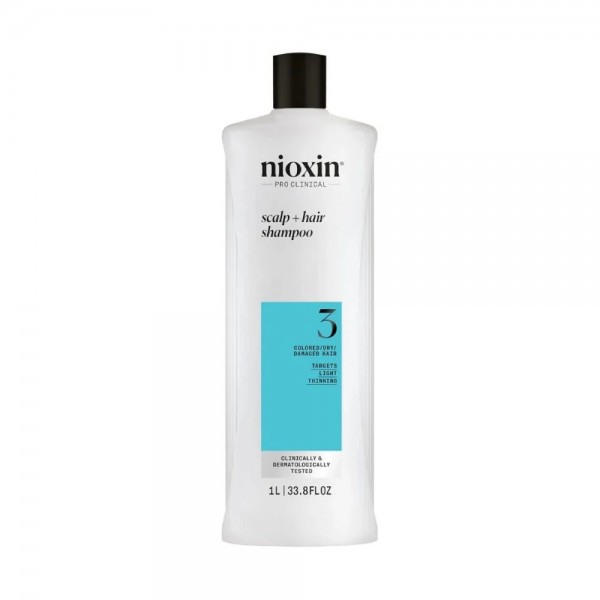 NIOXIN 3 - Shampoo for Colored Hair Light Thinning 1000ml NIOXIN 3 - Shampoo for Colored Hair Light Thinning 1000ml