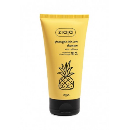 Ziaja Pineapple Skin Care Shampoo with Caffeine for All Hair Types 160ml