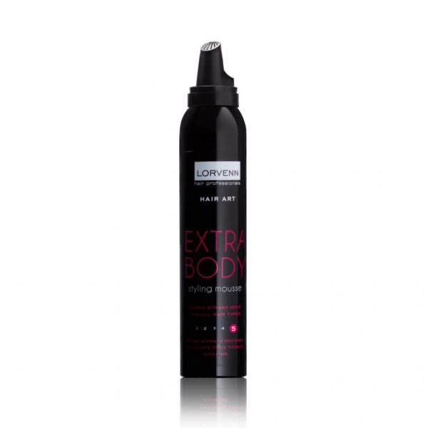 HAIR ART Extra Body Styling Mousse - Super Strong Hold 200ml