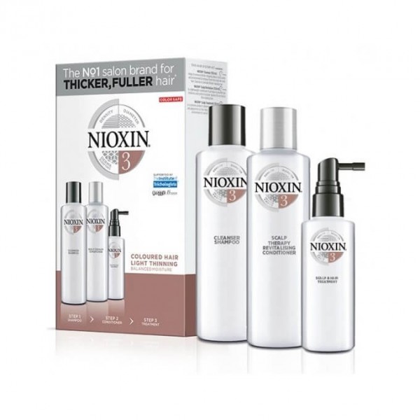 NIOXIN Kit 3 - Shampoo 150ml, Conditioner 150ml and Treatment 50ml