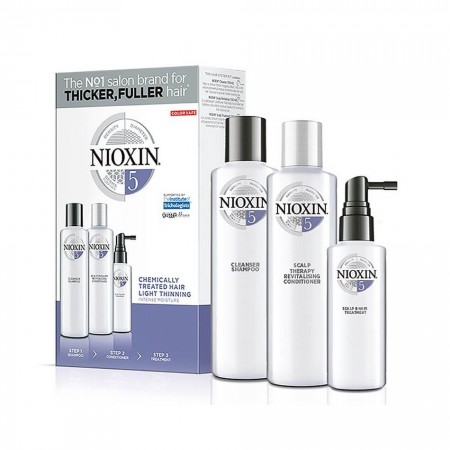 NIOXIN Kit 5 - Shampoo 300ml, Conditioner 300ml and Treatment 100ml