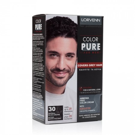COLOR PURE MEN 30 Natural Black-Brown