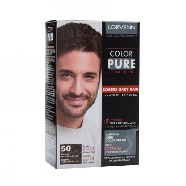 COLOR PURE MEN 50 Natural-Medium Brown COLOR PURE MEN 50 Natural-Medium Brown