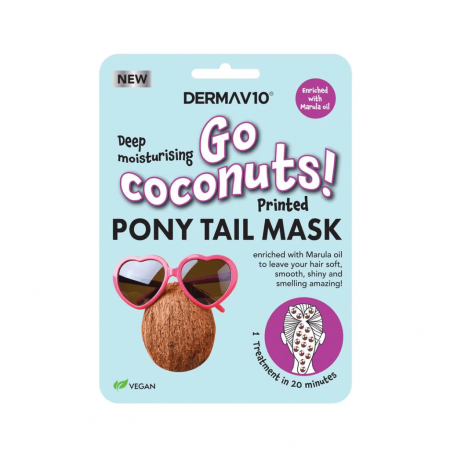 Derma V10 Go Coconuts Ponytail Mask