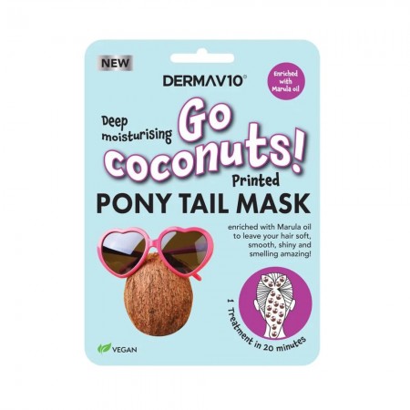 Derma V10 Go Coconuts Ponytail Mask 