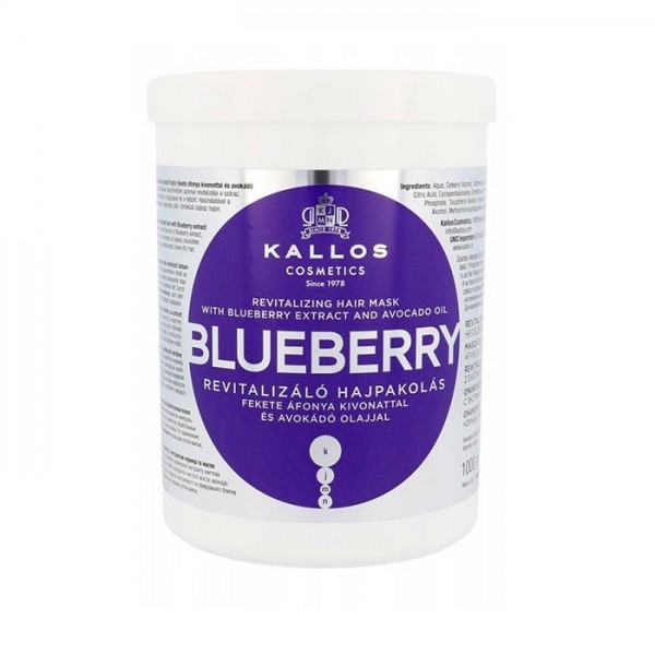 Kallos Blueberry Revitalizing Hair Mask 1000ml Kallos Blueberry Revitalizing Hair Mask 1000ml