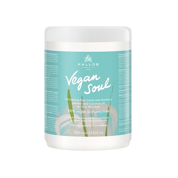 Kallos Vegan Soul Volumizing Mask 1000ml