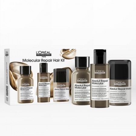 L'Oreal Serie Expert Absolut Repair Molecular Set (Shampoo 100ml & Rinse-Off Serum 75ml & Leave-In Mask 50ml)