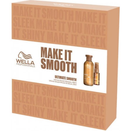 Wella Make It Smooth (Ultimate Smooth Shampoo 250ml & Ultimate Smooth Miracle Oil Serum30ml)