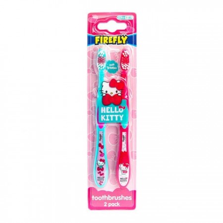 Firefly Hello Kitty Soft 3+ Toothbrushes 2 Pack