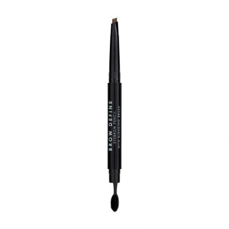  MUA Brow Define Eyebrow Pencil With Blending Brush - Mid Brown