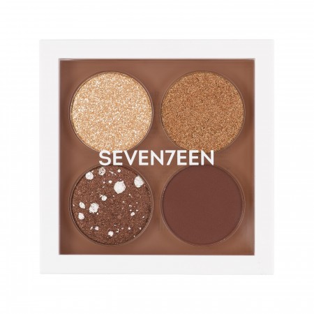 SEVENTEEN  Vibrant Eyes Quad Palette 5.70g - No 10 Love for Nude 