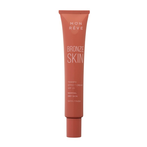 Mon Reve Bronze Skin Tanned Effect Cream 20SPF Normal Dry Skin Satin Finish 30ml -102 Medium Light 
