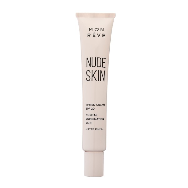 Mon Reve Nude Skin Tinted Cream 20SPF Normal Combination Skin Matte Finish 30ml Mon Reve Nude Skin Tinted Cream 20SPF Normal Combination Skin Matte Finish 30ml
