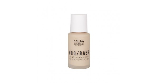 MUA PRO BASE Matte Foundation – 30 Ml, #110, Lang Anhaltend, Mit Vitamin E